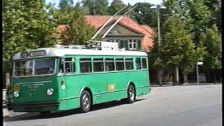 preview picture of video 'Basel Trolleybus & Tram 1989'