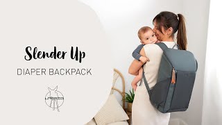 Video de Mochila maternal LÄSSIG Slender Up - Black