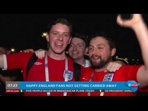 WorldCup England fans celebrate