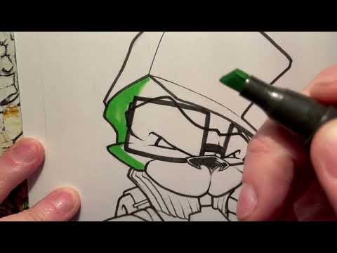 How to Draw A Graffiti Blackbook piece - Part 3: Colouring