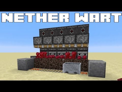 Minecraft - Simple Automatic Nether Wart Farm - Fully AFKable - Tutorial