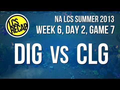 LCS Recap: DIG vs CLG - Week 6, Game 7 (NA Summer 2013)