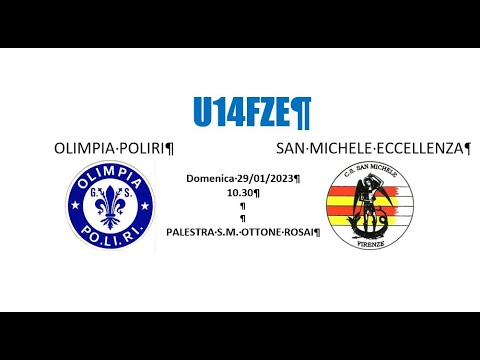 U14FZE - OLIMPIA POLIRI vs SAN MICHELE ECCELLENZA