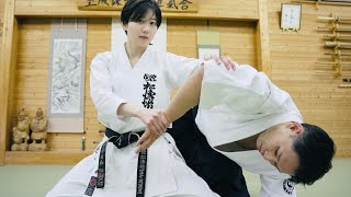 Karate Woman learns Aikido Seated Techniques [Hiyori Kanazawa and Ryuji Shirakawa]