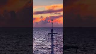 Cruise Shorts - Sunrise over the Eastern Caribbean Islands of St Maarten, Saba and Anguilla