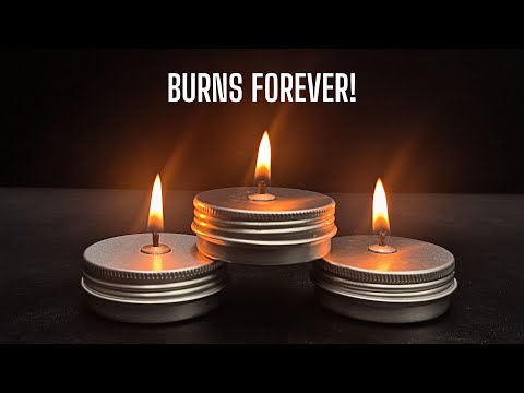 How To Make A Forever Candle That Will last Indefinitely! Burns Forever! 🔥