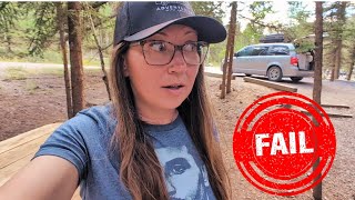 Campground NIGHTMARE! Done After One Night - Boondocking Wins Again! | Minivan Living Ep. 441