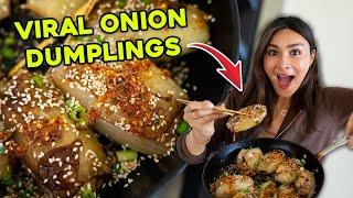 VIRAL ONION DUMPLINGS! Low Carb + High Protein