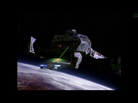 Star Trek : TNG - Galaxy-Class Enterprise Dwarfed by Giant Alien Vessel 2.0