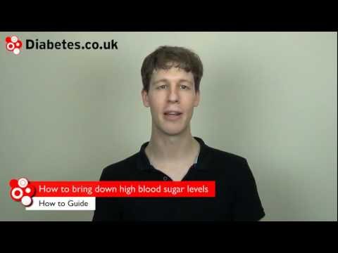 How to bring down high blood sugar levels (hyperglycemia)
