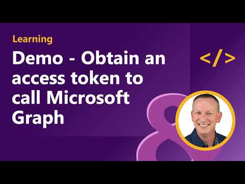 Demo Obtain an access token to call Microsoft Graph