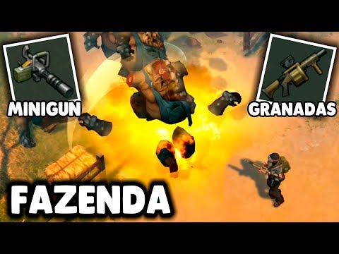 I went on the farm with spears Grenades and Minigun - Last Day on Earth