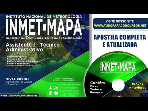 Apostila INMET-MAPA 2015 - Assistente I - Técnico Administrativo