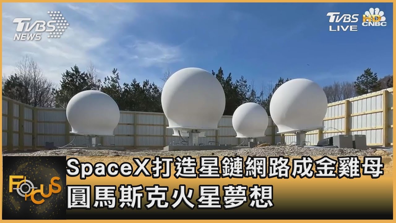 SpaceX打造星鏈網路成金雞母 一圓馬斯克火星夢想