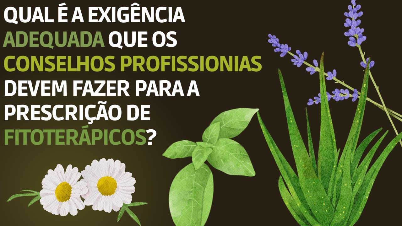 Qual é a exigência adequada de formação em fitoterapia?