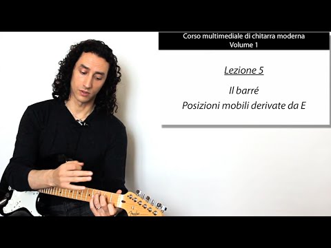 Corso di chitarra - 1.1.5 - Barrè, accordi derivati da E