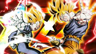 PRETTY GOOD! 100% EZA LR AGL SSJ GOKU & SSJ VEGETA!! (DBZ: Dokkan Battle)