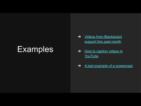 Screencasting Webinar