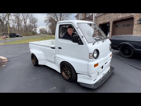 How to Drive a Suzuki Carry with Pandem Widebody kit after its been painted.