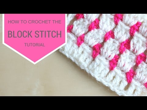 CROCHET: How to crochet the block stitch | Bella Coco