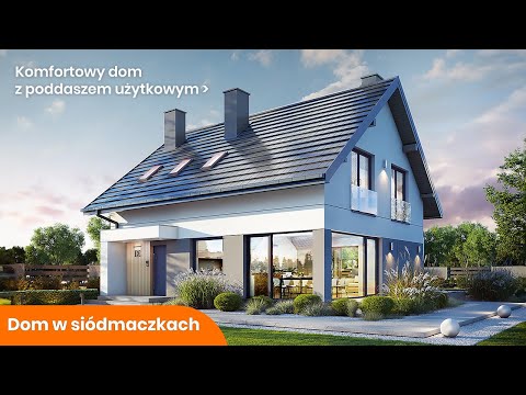Dom w siódmaczkach – Komfortowy dom z antresolą - ARCHON+ Projekty Domów #dom #projektdomu
