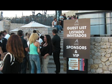 IMS Ibiza DJ gig Dalt Villa VIP section