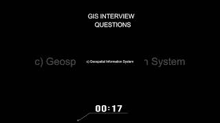 GIS Interview Questions:#Question 1 #gis