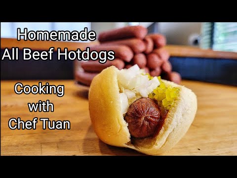 Homemade All Beef Hotdogs | Sausage Making 101 | #hotdogs #sausage