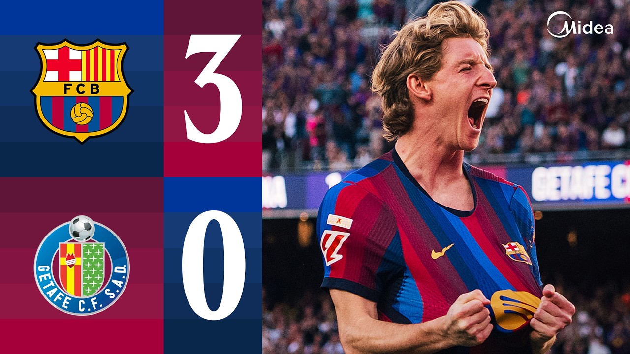 FC Barcelona 3 - 0 Getafe CF highlights