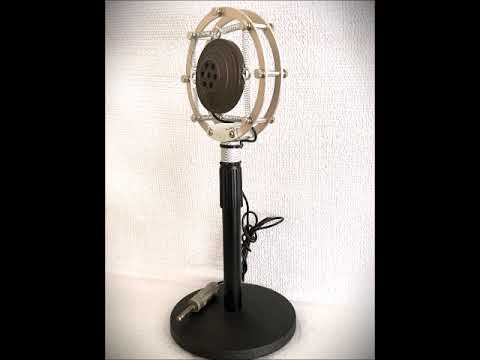 Modernized 1930's Ring-Spring Dynamic Microphone, w/stand and cable (Hear it) image 9