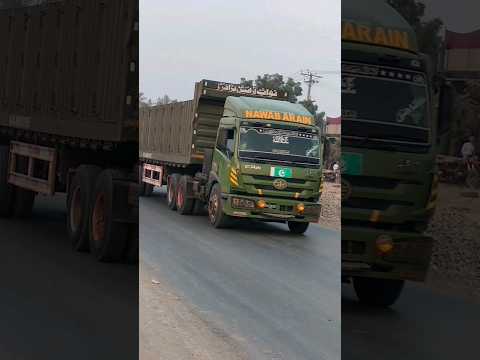 green cabin FAW jumbo 22 wheeler traller #shortvideo #viral
