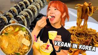 WHAT I ATE IN KOREA 🇰🇷 as a VEGAN 🌱 (Buddhist TEMPLE STAY & DMZ Tour!) Korea Group Trip VLOG Part 2
