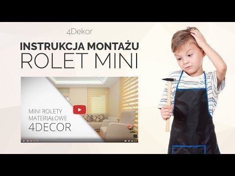 Rolety Mini Gładkie Estika - Instrukcja montażu