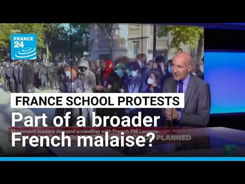 School protests part of a broader French malaise?