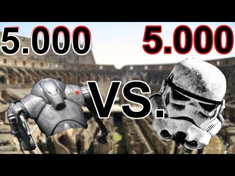Ultimate Epic Battle Simulator - 5000 B5 Super Battle Droids VS. 5000 Stormtroopers