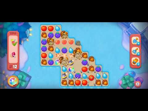 Gardenscapes Level 2345 With No Boosters - Hard Level ! Gardenscapes gameplay level 2345