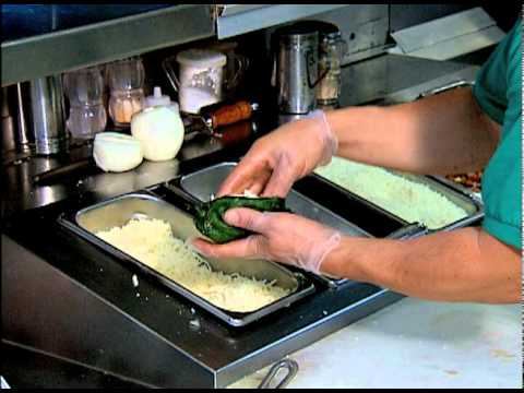 Chiles Rellenos with Salsa Verde Cream Sauce