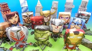 2015 AVENGER'S ASSEMBLE SUBWAY BOBBLE HEAD'S KID'S MEAL TOY  | Boy Toys | FastFoodToyReviews