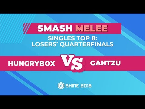 Hungrybox vs Gahtzu - Melee Singles Top 8: Losers' Quarterfinals - Shine 2018