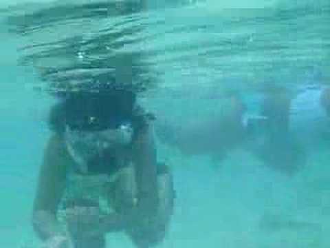 Kids snorkeling in Guam