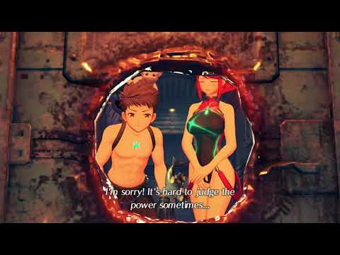 Xenoblade Chronicles 2 Swimsuit Edition Cutscene 026 - Feel Blade Like Wave in Air