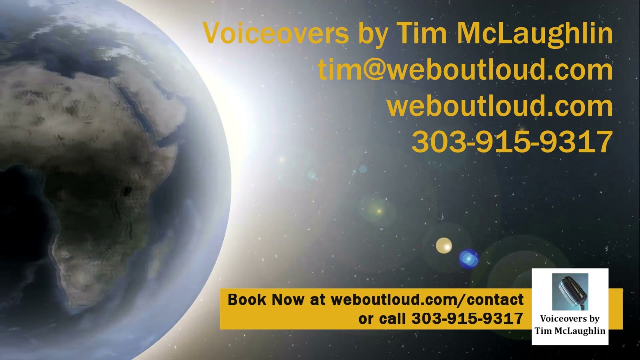 Promotional video thumbnail 4 for Voiceovers by Tim McLaughlin