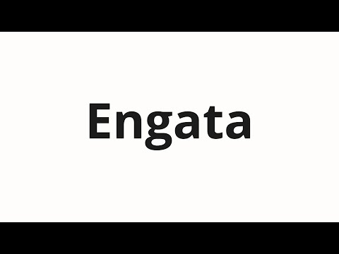 How to pronounce Engata