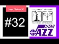 Logo History W 32 Utah Jazz Columbia TriStar Television Distribution