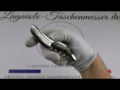 Laguiole en Aubrac Sommeliermessser Pappel Wurzelholz Schwarz