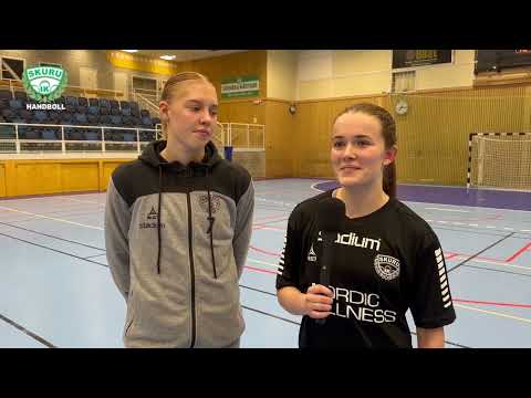 Hanna och Clara inför matchen mot Aranäs