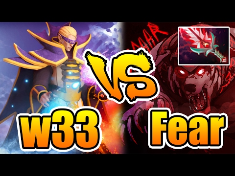 Fear [Ursa] vs w33 [Invoker] OLD MAN GO BEAST MODE Dota2 7.01