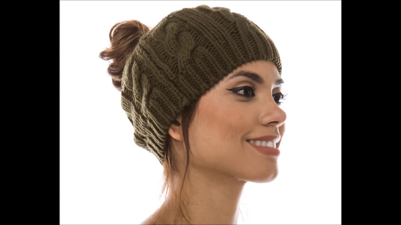 trustoshop bonnet pour queue de cheval bonnet messy bun