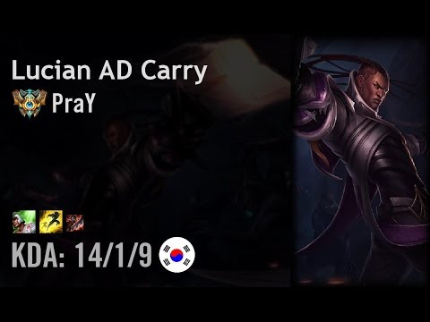 Lucian AD Carry vs Jhin - PraY - KR Challenger Path 6.5