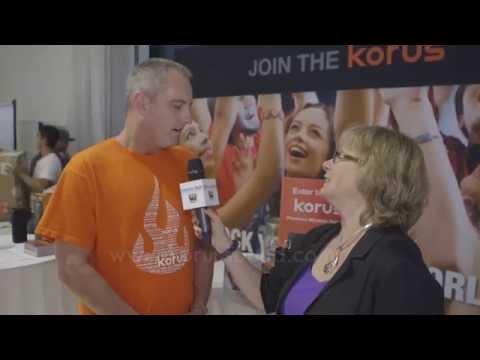 Korus Interviewed by Andrea Smith of MommyTech TV at Blogger Bash 2014
